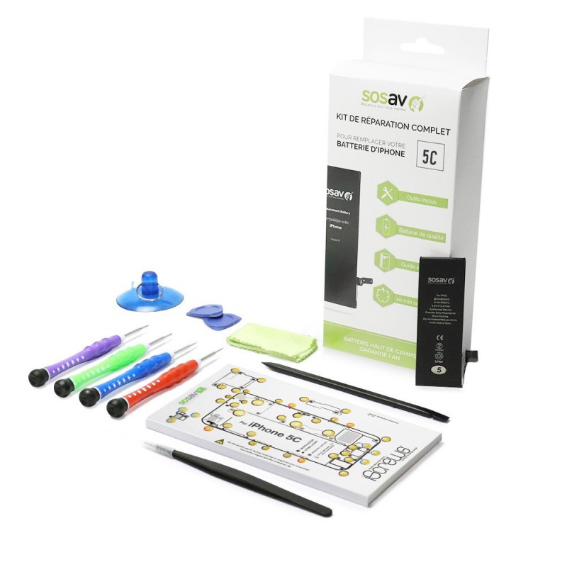 Kit réparation batterie - iPhone 5C Kit réparation batterie - iPhone 5C
