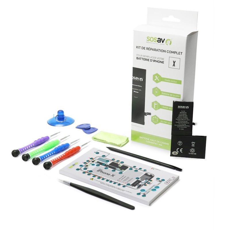 Kit réparation batterie - iPhone X Kit réparation batterie - iPhone X