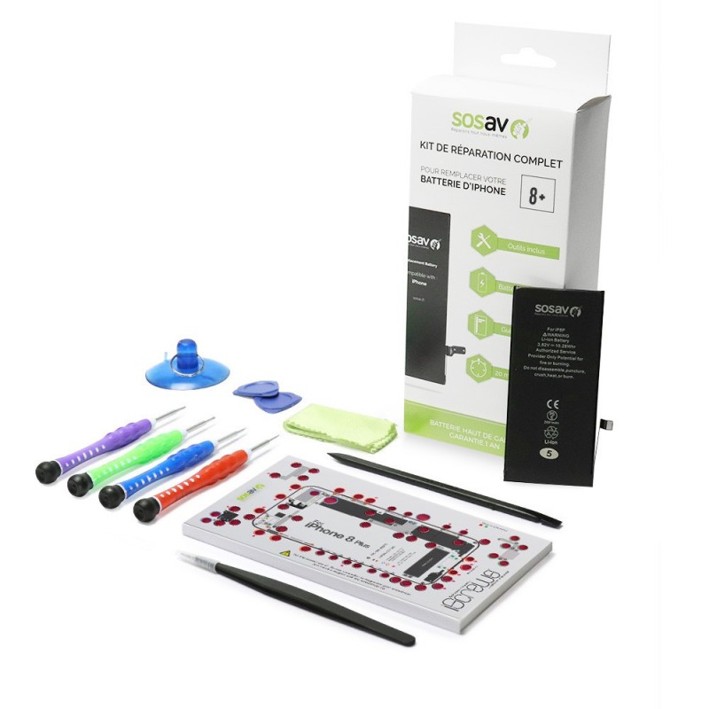 Kit de réparation Batterie Packagé - iPhone 8 Plus Kit de réparation Batterie Packagé - iPhone 8 Plus