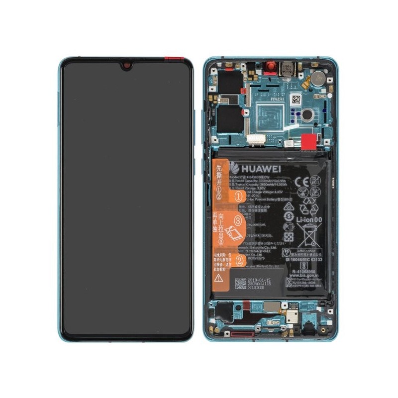 Ecran complet BLEU (Officiel) - Huawei P30 Ecran complet BLEU (Officiel) - Huawei P30