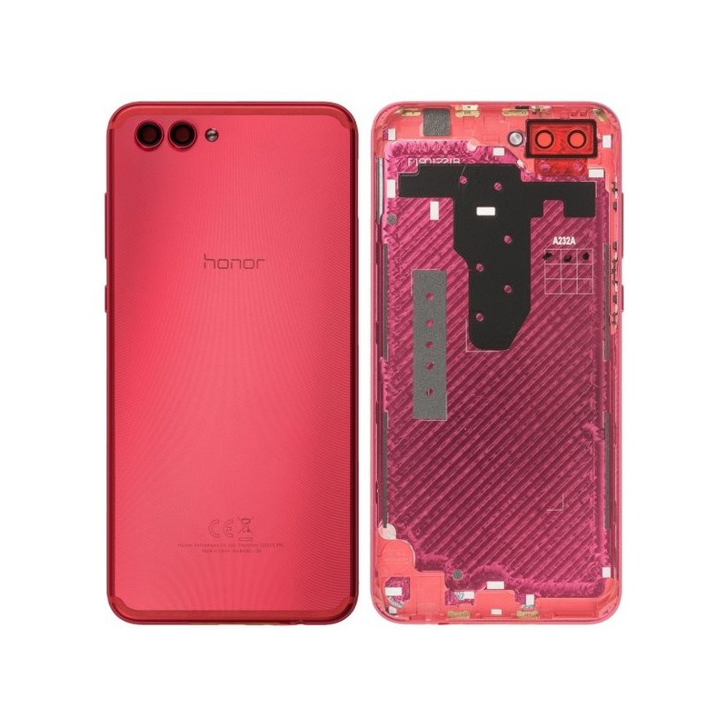 Coque arrière avec lecteur d'empreintes digitales - Huawei Honor View 10 Rouge Coque arrière avec lecteur d'empreintes digitales - Huawei Honor View 10 Rouge