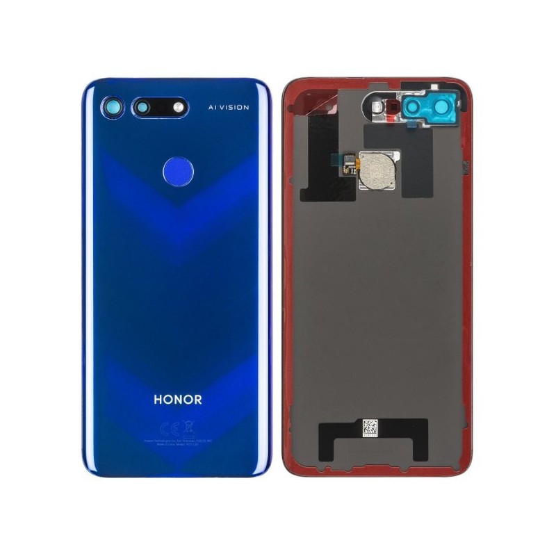 Vitre arrière avec lecteur d'empreintes digitales - Huawei Honor View 20 Bleu Saphir Vitre arrière avec lecteur d'empreintes digitales - Huawei Honor View 20 Bleu Saphir