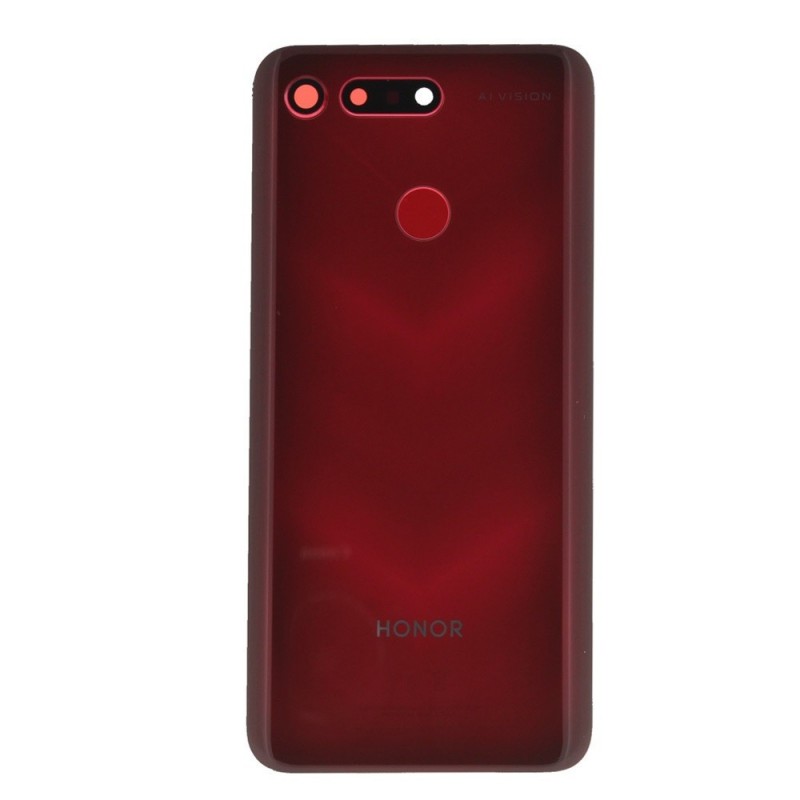 Vitre arrière avec lecteur d'empreintes digitales - Huawei Honor View 20 Rouge Vitre arrière avec lecteur d'empreintes digitales - Huawei Honor View 20 Rouge