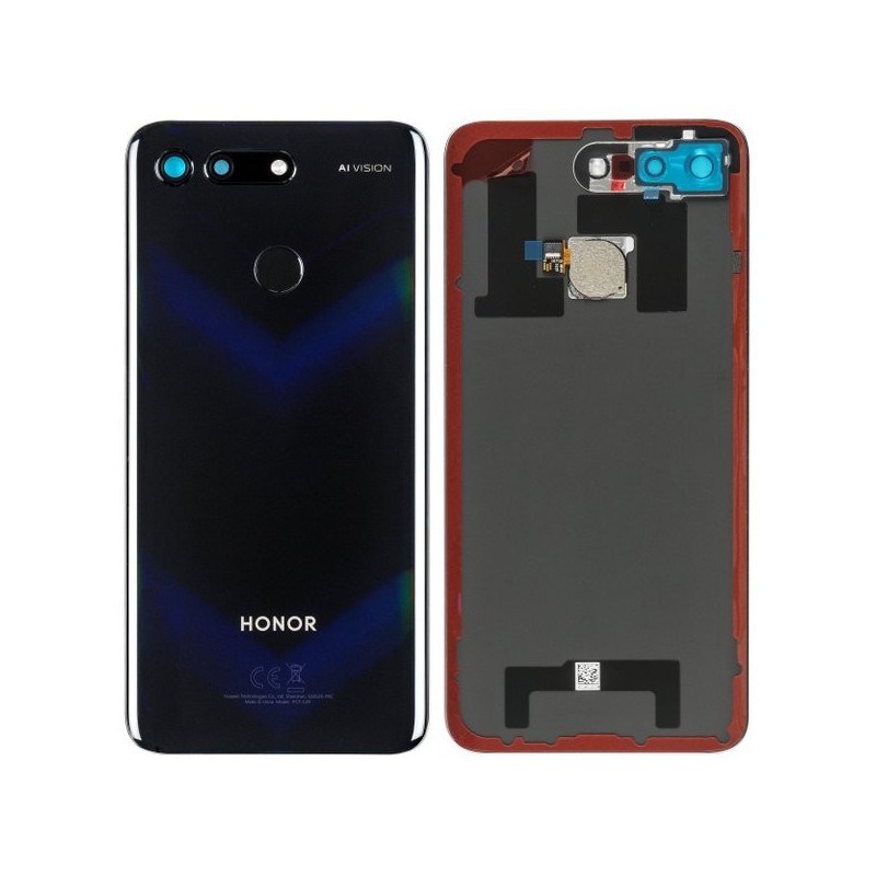 Vitre arrière avec lecteur d'empreintes digitales - Huawei Honor View 20 Noir Vitre arrière avec lecteur d'empreintes digitales - Huawei Honor View 20 Noir