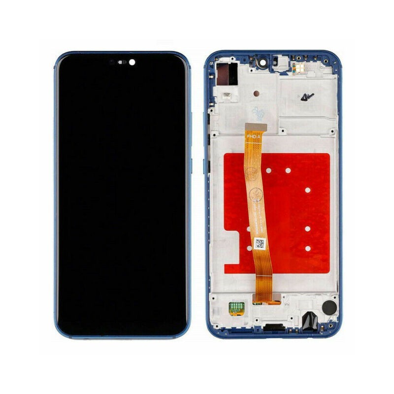 Ecran complet pré-monté sur châssis + batterie - Huawei P 20 Lite Bleu Ecran complet pré-monté sur châssis + batterie - Huawei P 20 Lite Bleu