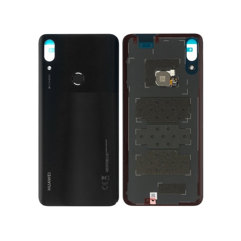 Vitre arrière avec lecteur d'empreintes digitales - Huawei P smart Z Noir Vitre arrière avec lecteur d'empreintes digitales - Huawei P smart Z Noir