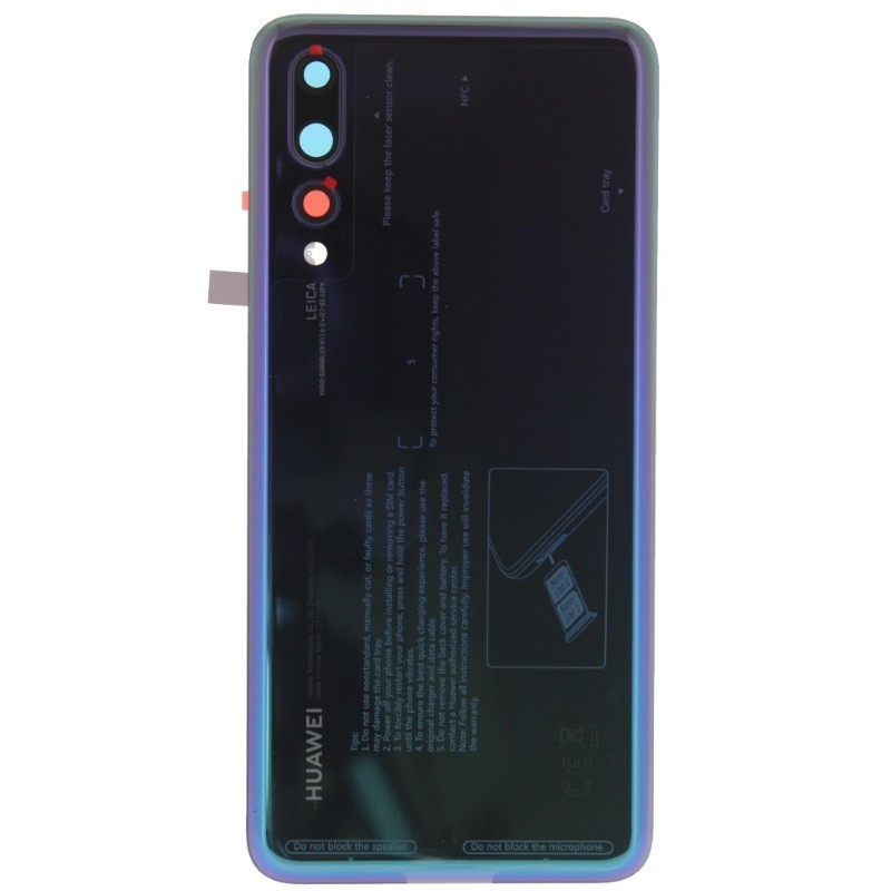 Vitre arrière - Huawei P20 Pro Violet Twilight Vitre arrière - Huawei P20 Pro Violet Twilight