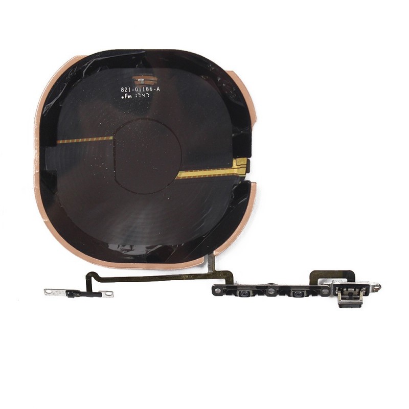 Nappe de charge par induction + nappe volume & vibreur - iPhone X Nappe de charge par induction + nappe volume & vibreur - iPhone X
