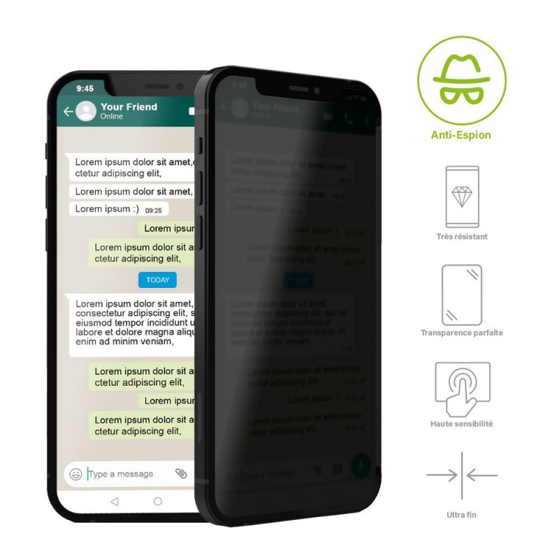 Film hydrogel Anti-ESPION - iPhone 11 Pro Max Film hydrogel Anti-ESPION - iPhone 11 Pro Max