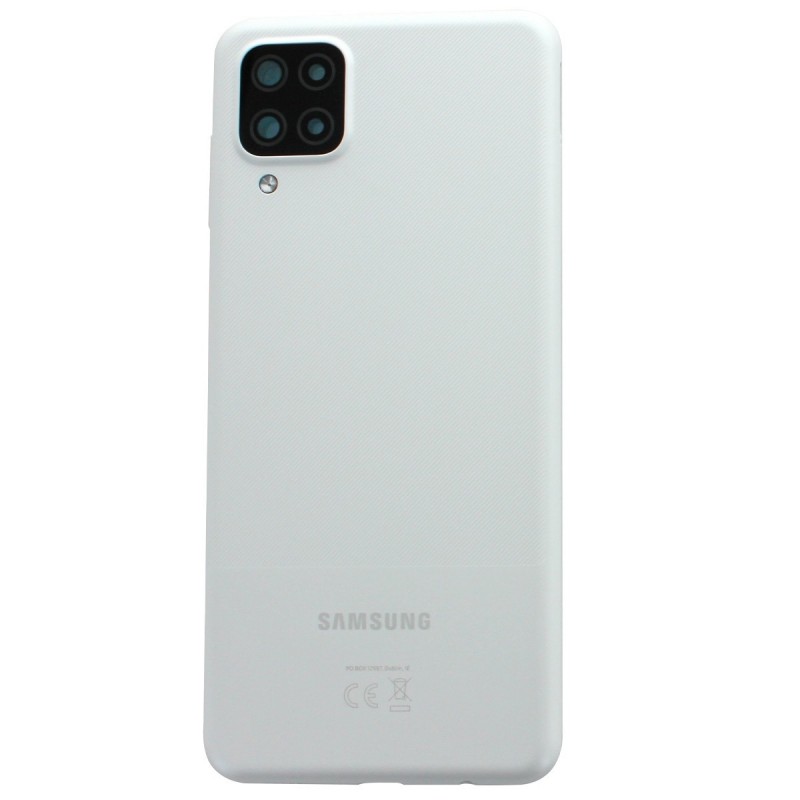 Coque arrière (Officielle) - Galaxy A12 Blanc - Photo 1 Coque arrière (Officielle) - Galaxy A12 Blanc - Photo 1