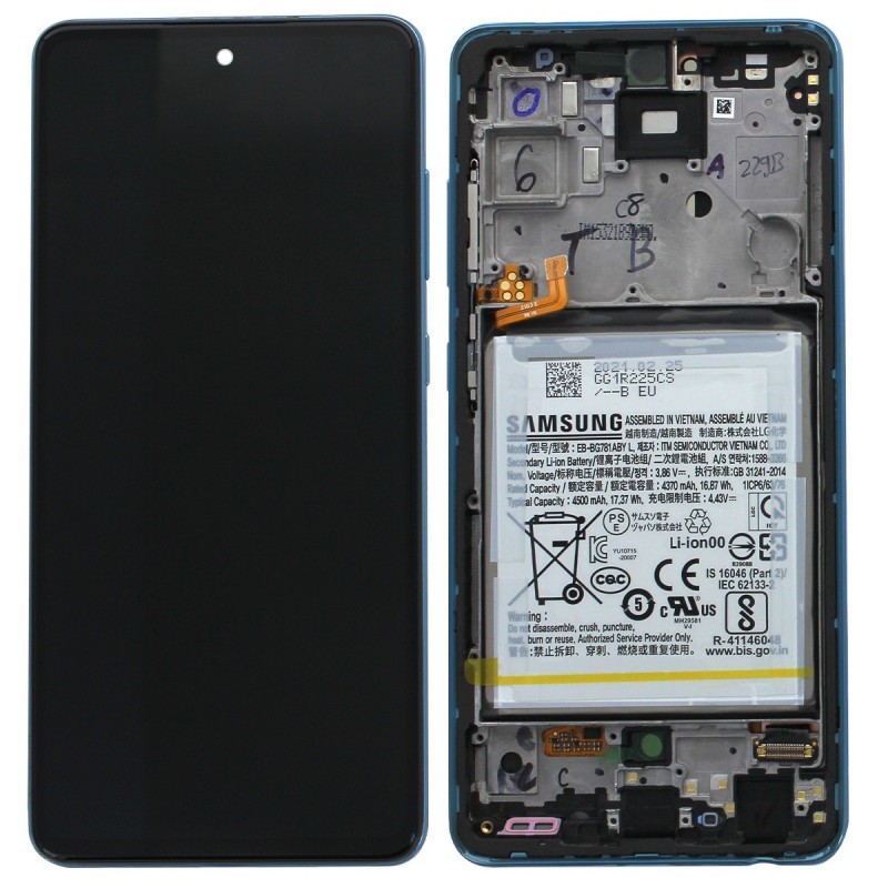 Ecran complet + Batterie(Officiel) - Galaxy A52 Bleu - Photo 1 Ecran complet + Batterie(Officiel) - Galaxy A52 Bleu - Photo 1