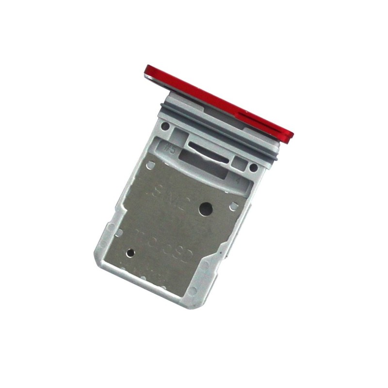 Tiroir pour 2 cartes SIM et une SD - Galaxy S20 FE Rouge - Photo 1 Tiroir pour 2 cartes SIM et une SD - Galaxy S20 FE Rouge - Photo 1