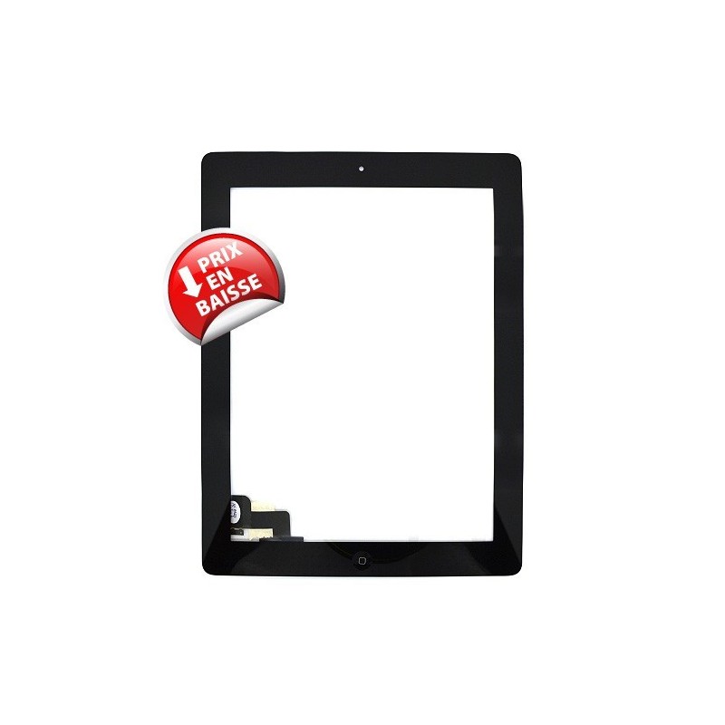Vitre tactile noire avec bouton home - iPad 2 Noir (Qualité Premium) - Photo 2 Vitre tactile noire avec bouton home - iPad 2 Noir (Qualité Premium) - Photo 2
