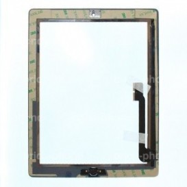 Vitre tactile blanche avec bouton home - iPad 3 Blanc - Photo 1