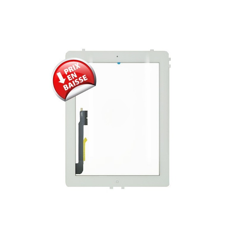 Vitre tactile blanche avec bouton home - iPad 3 Blanc (Qualité Premium) - Photo 3 Vitre tactile blanche avec bouton home - iPad 3 Blanc (Qualité Premium) - Photo 3