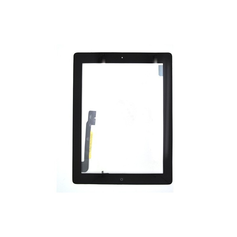 Vitre tactile noire avec bouton home - iPad 3 Noir - Photo 2 Vitre tactile noire avec bouton home - iPad 3 Noir - Photo 2