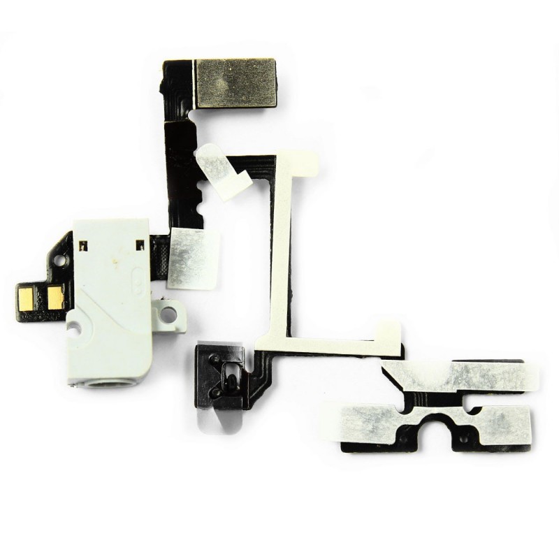 Nappe prise jack, vibreur, volume (BLANC) - iPhone 4 Nappe prise jack, vibreur, volume (BLANC) - iPhone 4