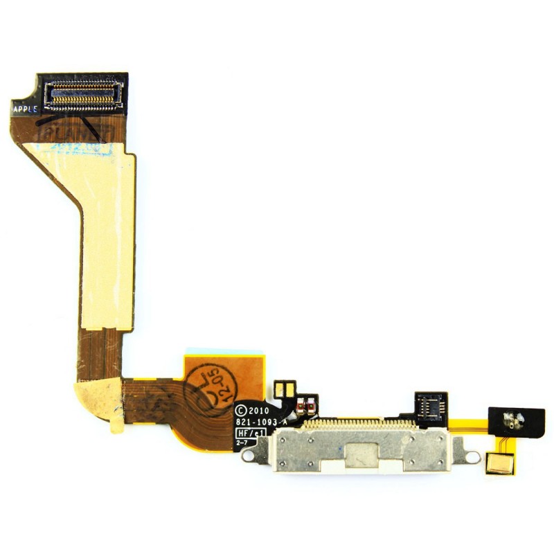 Connecteur de charge complet - iPhone 4 Blanc