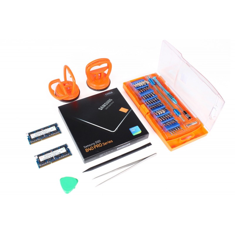 Kit nouvelle vie (SSD Samsung 128 Go + 2x2 Go RAM Hynix + outils) - iMac