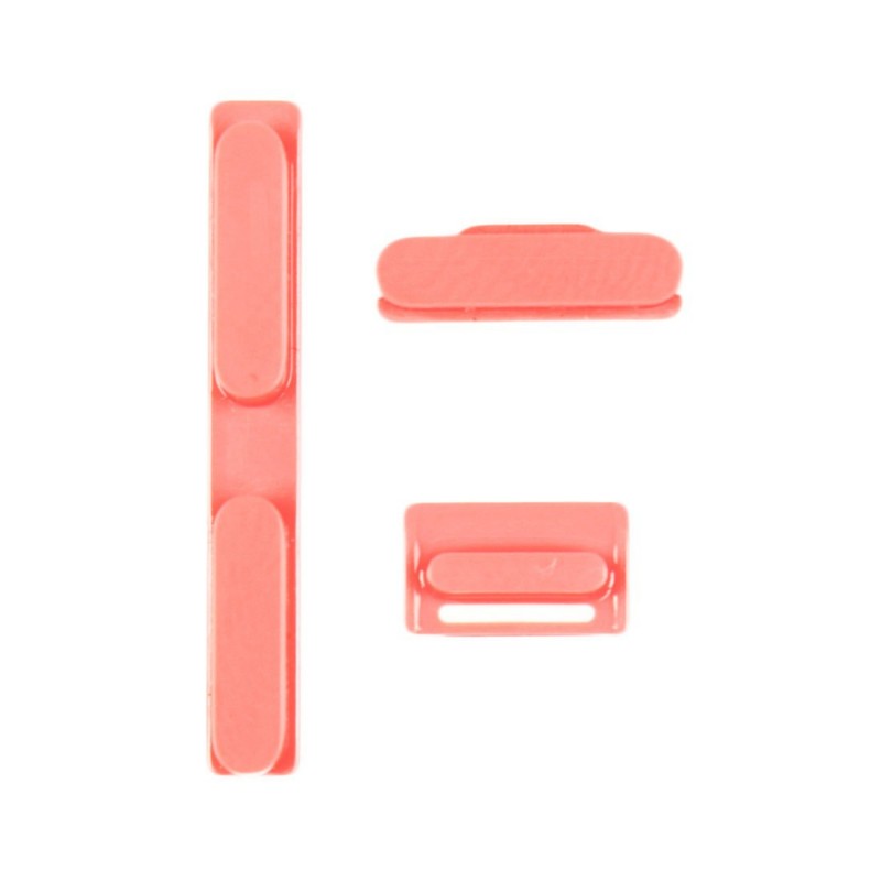 Kit Boutons : Power, Silencieux, Volume - iPhone 5 Rose Kit Boutons : Power, Silencieux, Volume - iPhone 5 Rose