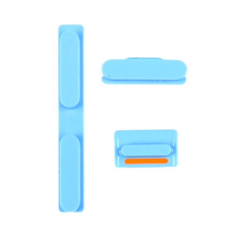 Kit Boutons : Power, Silencieux, Volume - iPhone 5C Bleu Kit Boutons : Power, Silencieux, Volume - iPhone 5C Bleu