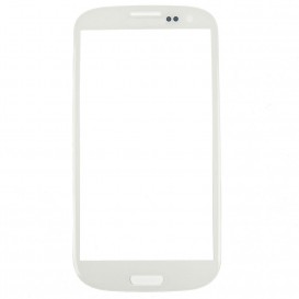 Vitre tactile Blanche + stickers - Samsung Galaxy S3