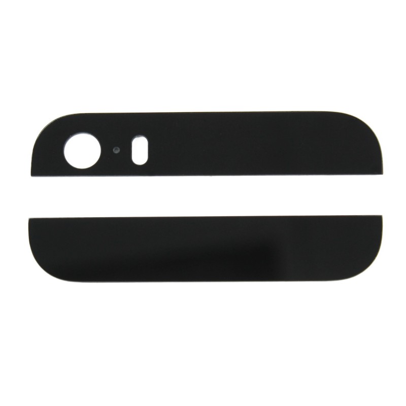 Cache plastique arrière supérieur & inférieur NOIR - iPhone 5S Cache plastique arrière supérieur & inférieur NOIR - iPhone 5S