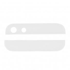 Cache plastique arrière supérieur & inférieur BLANC - iPhone 5