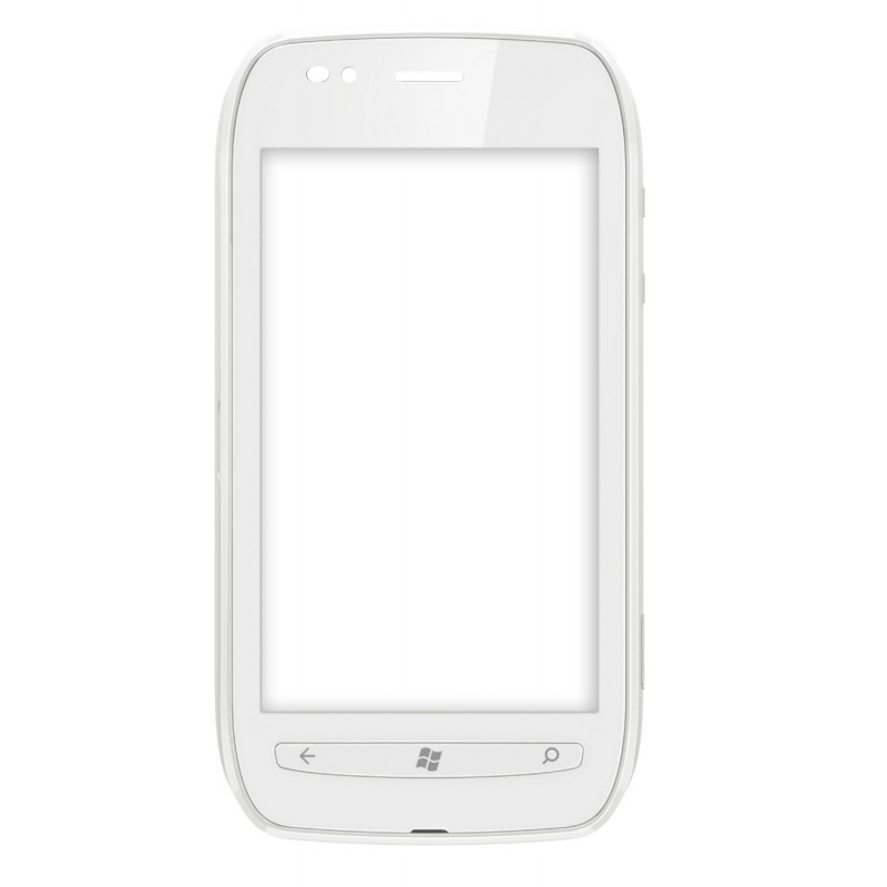 Vitre tactile Blanche + Châssis - Lumia 710 Vitre tactile Blanche + Châssis - Lumia 710