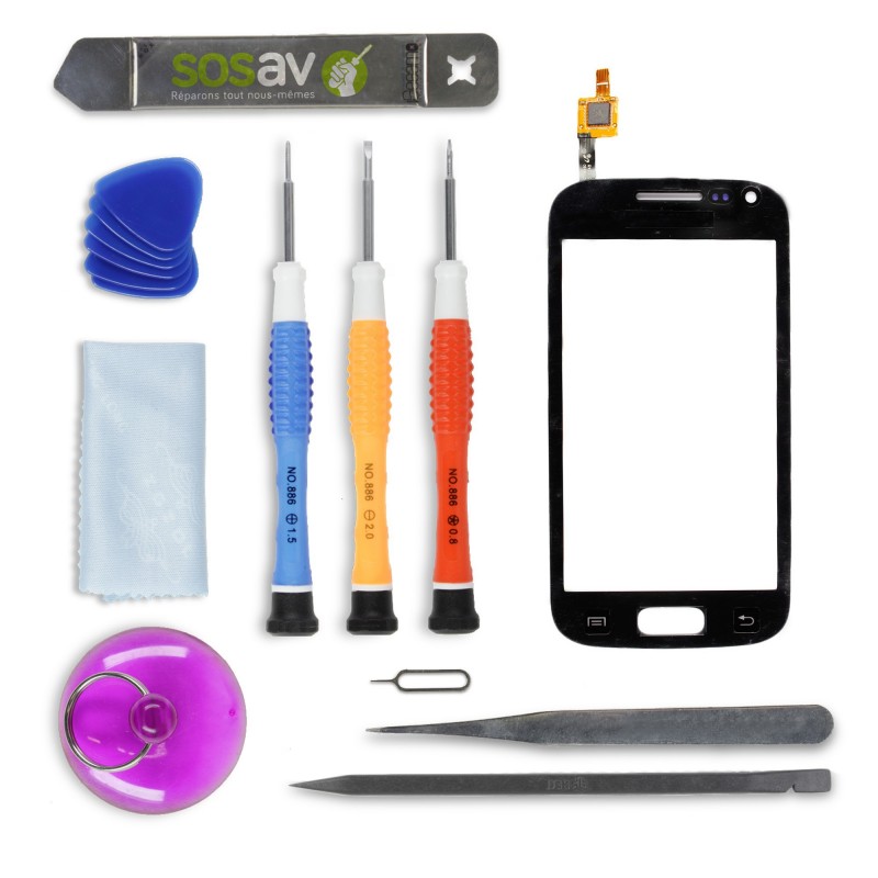 Kit de réparation Vitre Tactile Noire - Galaxy Ace 2 Kit de réparation Vitre Tactile Noire - Galaxy Ace 2