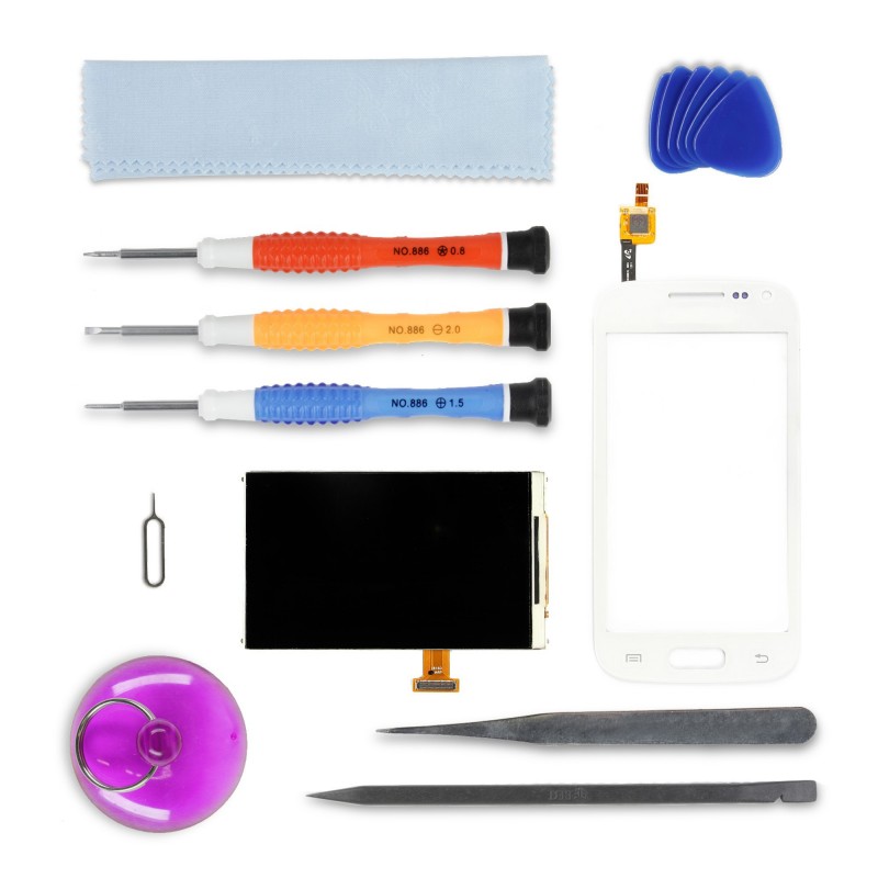 Kit de réparation Ecran Complet Blanc - Galaxy Ace 2 Kit de réparation Ecran Complet Blanc - Galaxy Ace 2