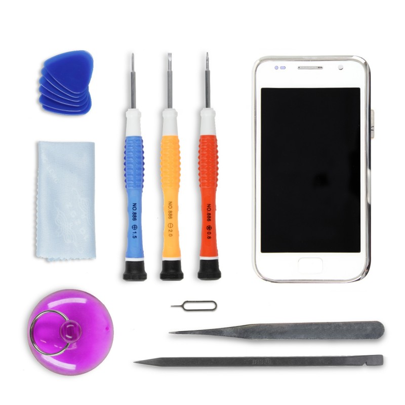 Kit réparation Ecran LCD + Vitre tactile Blanche - Galaxy S1 Kit réparation Ecran LCD + Vitre tactile Blanche - Galaxy S1