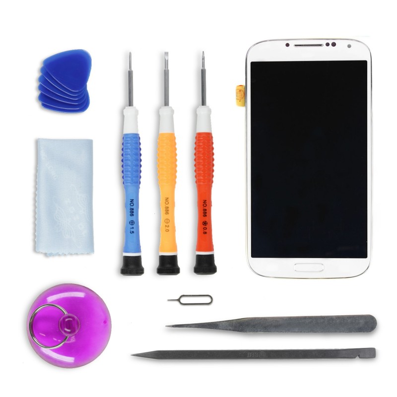 Kit réparation écran complet BLANC - Galaxy S4 Kit réparation écran complet BLANC - Galaxy S4