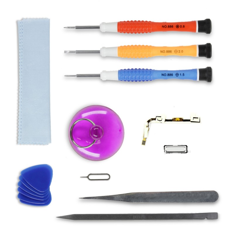 Kit réparation Bouton Home Blanc - Galaxy S4 Kit réparation Bouton Home Blanc - Galaxy S4