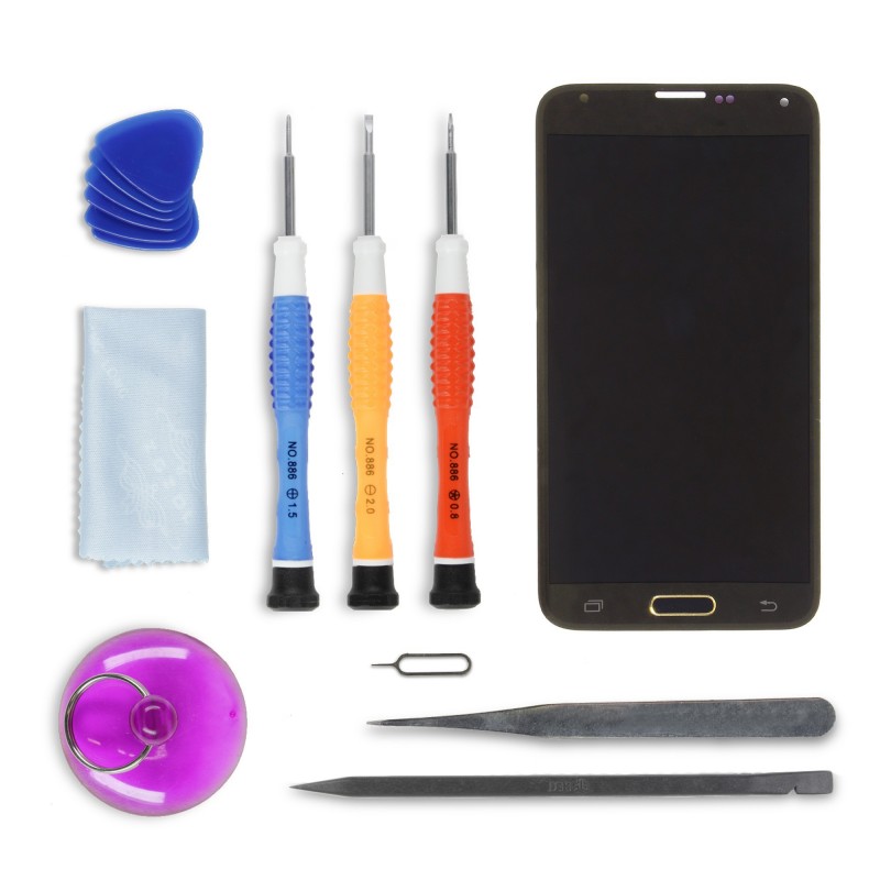 Kit réparation Ecran Complet Or - Galaxy S5 Kit réparation Ecran Complet Or - Galaxy S5