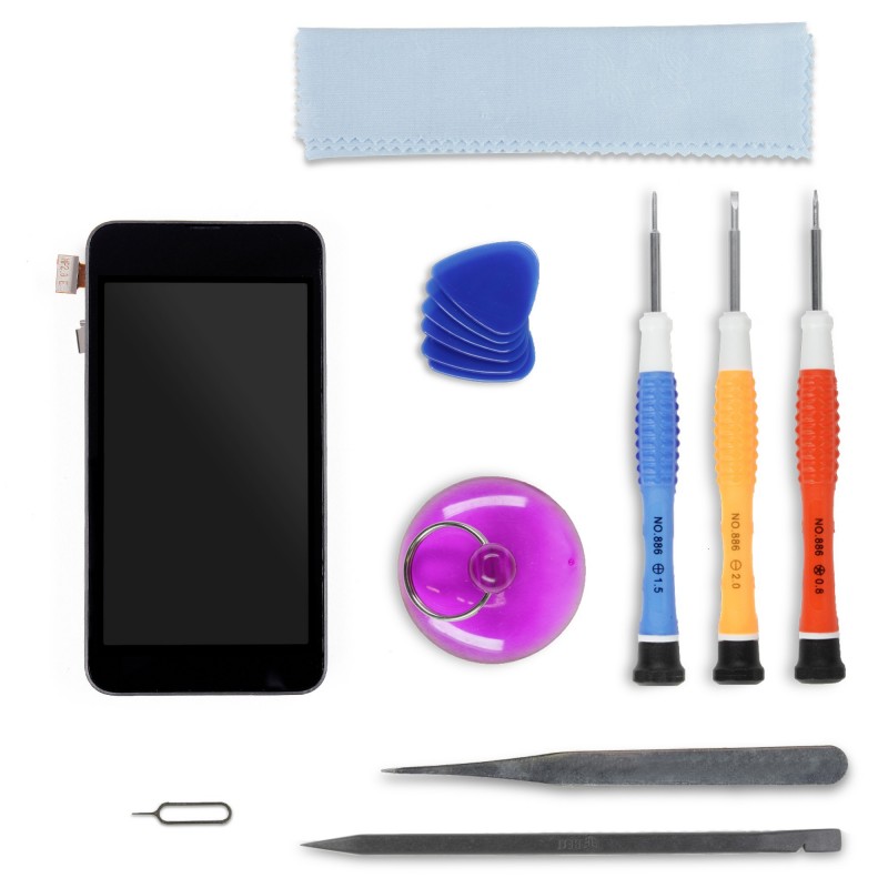 Kit de réparation Ecran Complet (LCD + Tactile + Châssis) - Lumia 530 Kit de réparation Ecran Complet (LCD + Tactile + Châssis) - Lumia 530