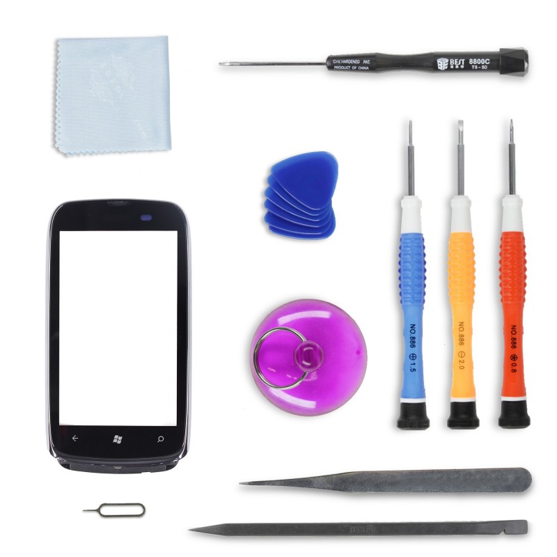 Kit de réparation Vitre Tactile - Lumia 610 Kit de réparation Vitre Tactile - Lumia 610