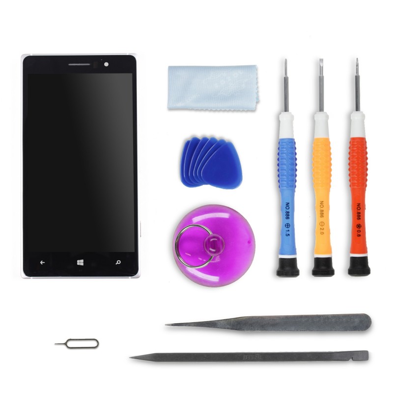 Kit de réparation Ecran Complet (LCD + Tactile + Châssis) - Lumia 830 Kit de réparation Ecran Complet (LCD + Tactile + Châssis) - Lumia 830
