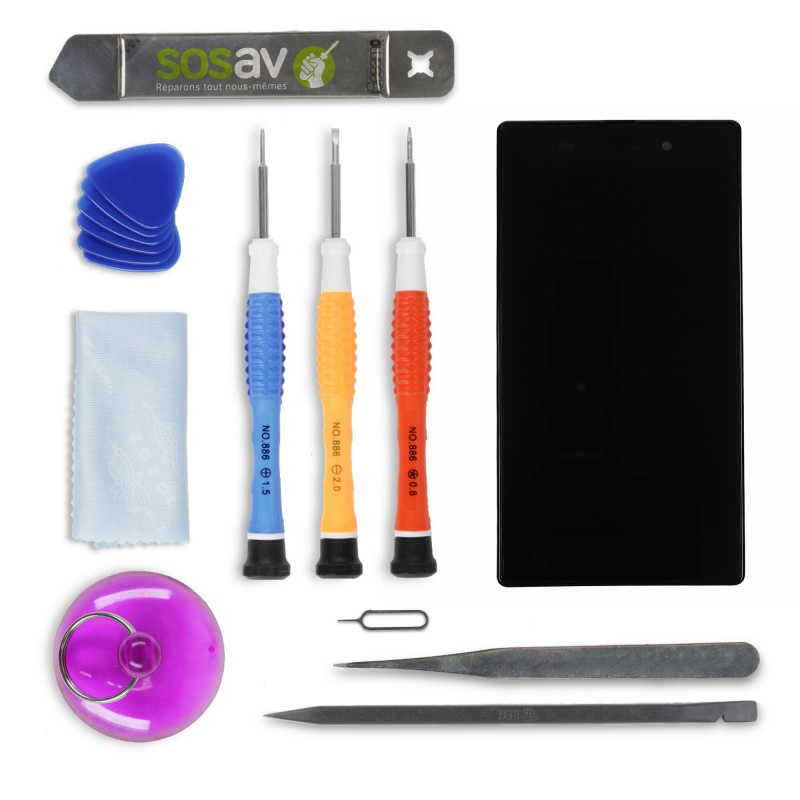 Kit de réparation Ecran Complet (LCD + Tactile + Châssis) - Xperia Z1 Kit de réparation Ecran Complet (LCD + Tactile + Châssis) - Xperia Z1