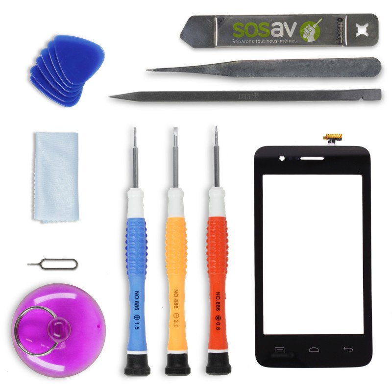 Kit de réparation Vitre Tactile - Wiko Sunset Kit de réparation Vitre Tactile - Wiko Sunset
