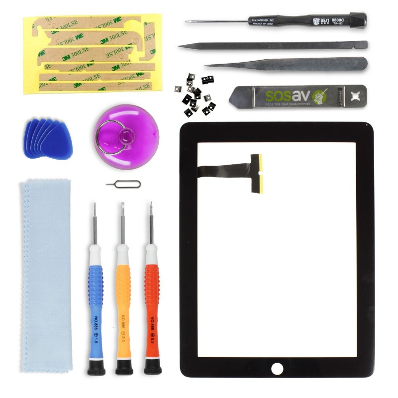 Kit réparation vitre tactile - iPad WiFi Kit réparation vitre tactile - iPad WiFi