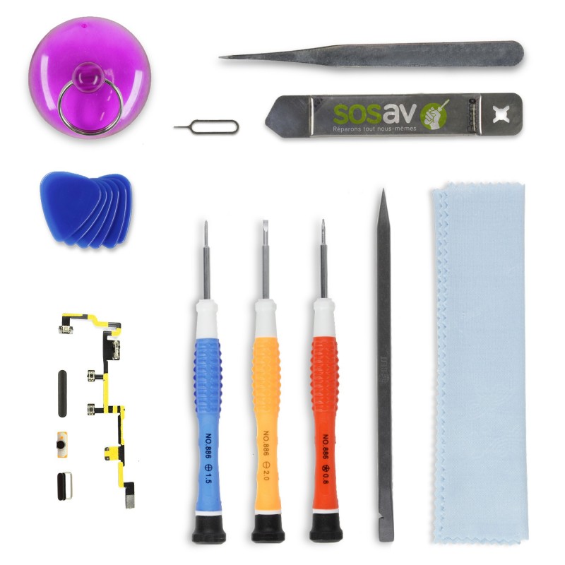 Kit réparation Boutons (Power, vibreur, volume) - iPad 2 Kit réparation Boutons (Power, vibreur, volume) - iPad 2