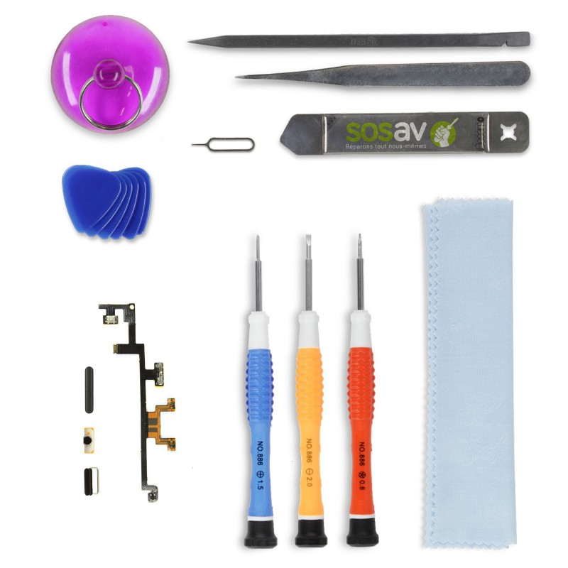 Kit de réparation 3 Boutons - iPad 3 & 4 Kit de réparation 3 Boutons - iPad 3 & 4
