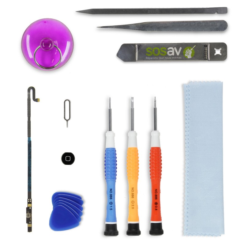Kit de réparation Bouton Home Noir - iPad 3 Kit de réparation Bouton Home Noir - iPad 3
