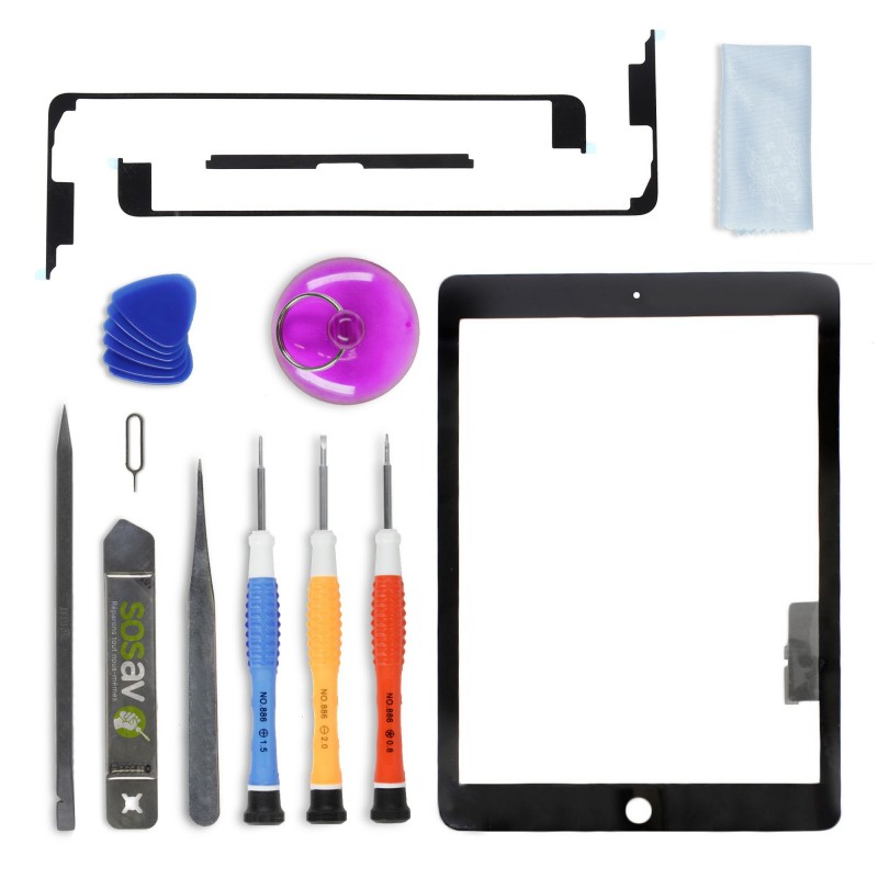 Kit de réparation Vitre tactile Noire - iPad Air Kit de réparation Vitre tactile Noire - iPad Air