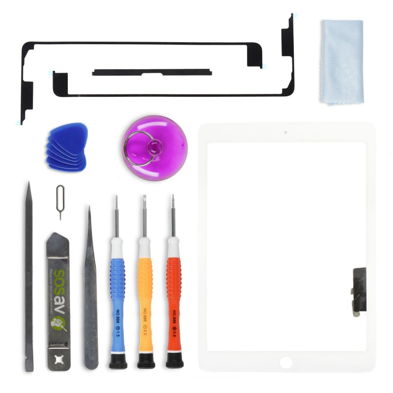 Kit de réparation Vitre tactile Blanche - iPad Air Kit de réparation Vitre tactile Blanche - iPad Air