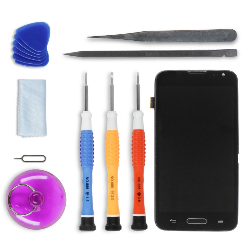Kit de réparation Ecran Complet (LCD + Tactile + Châssis) - LG L70 Kit de réparation Ecran Complet (LCD + Tactile + Châssis) - LG L70
