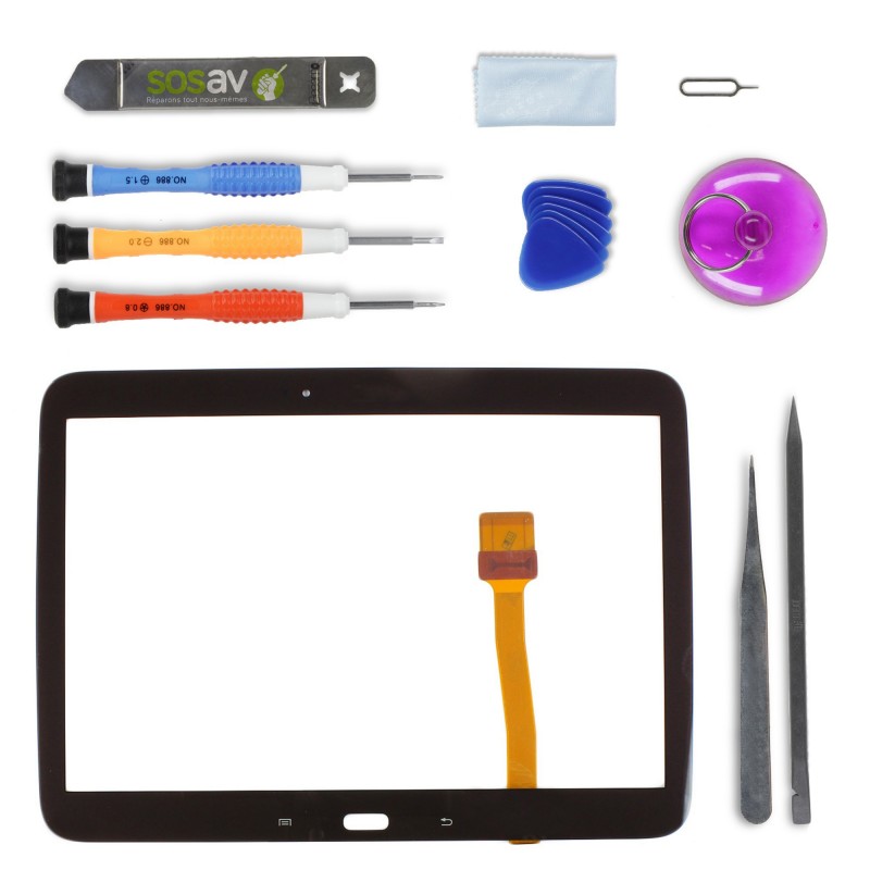 Kit de réparation Vitre Tactile Noire - Galaxy Tab 3 10" Kit de réparation Vitre Tactile Noire - Galaxy Tab 3 10"