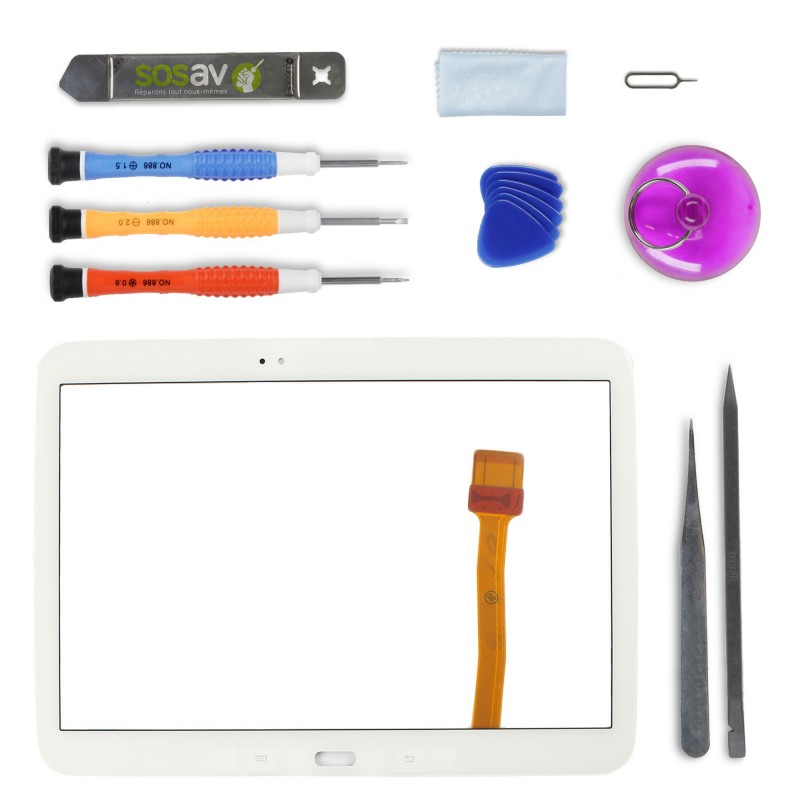 Kit de réparation Vitre Tactile Blanche - Galaxy Tab 3 10" Kit de réparation Vitre Tactile Blanche - Galaxy Tab 3 10"