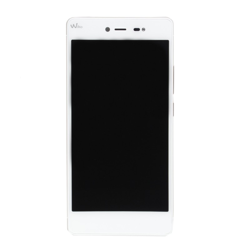 Ecran complet assemblé (LCD + Tactile + Châssis) Or et Blanc (Officiel) - Wiko Fever 4G Ecran complet assemblé (LCD + Tactile + Châssis) Or et Blanc (Officiel) - Wiko Fever 4G